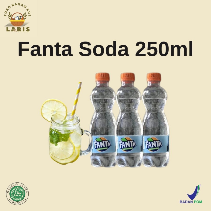 

FANTA SODA 250 ML KEMASAN 1 PACK ( ISI 12 BOTOL )