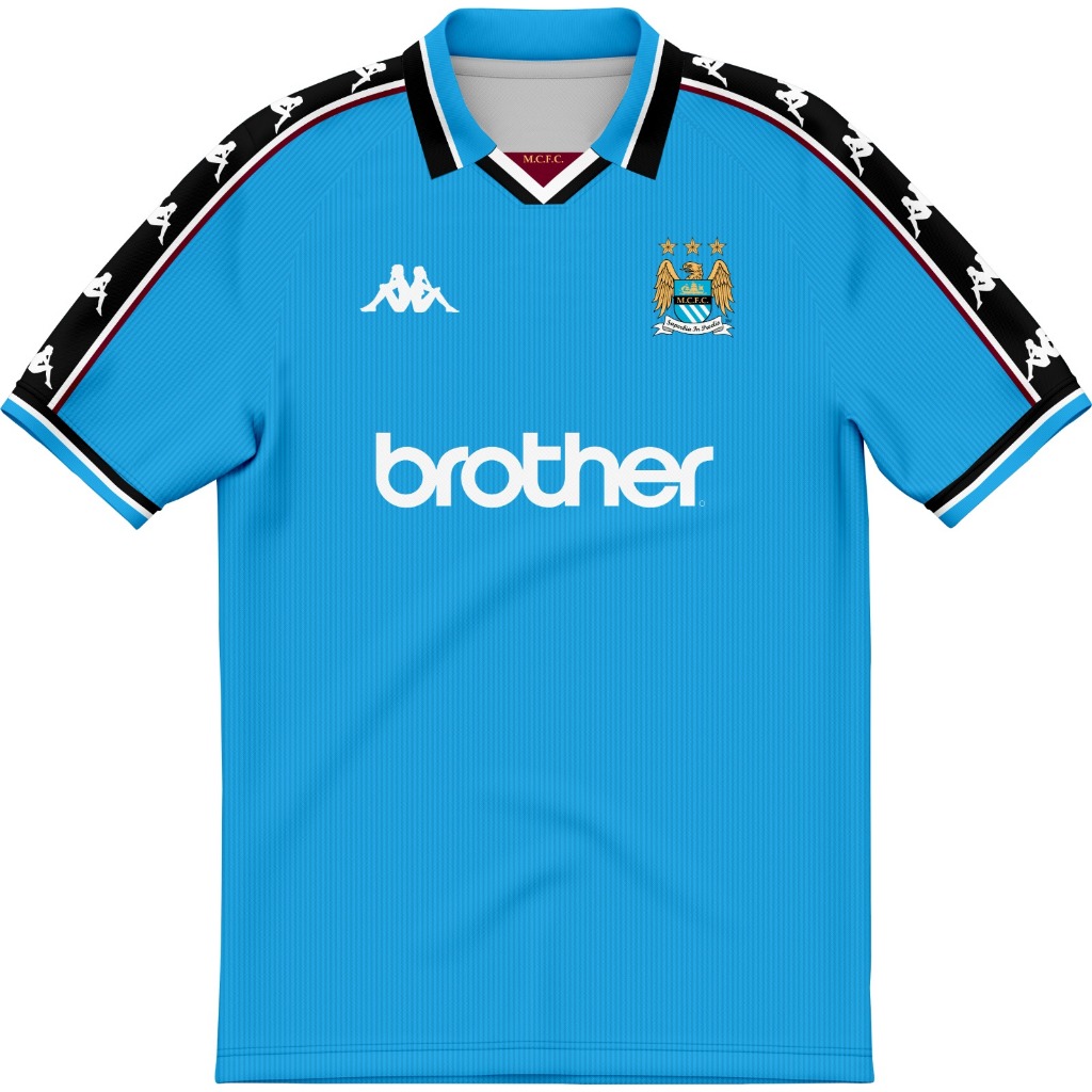 JERSEY RETRO MANCHESTER CITY 1997 FULLPRINT GRATIS NAMESET