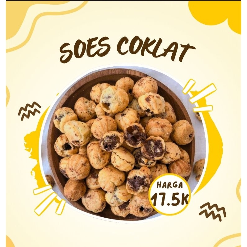 

250 gram Soes Coklat Arjuna | Cemilan murah makassar