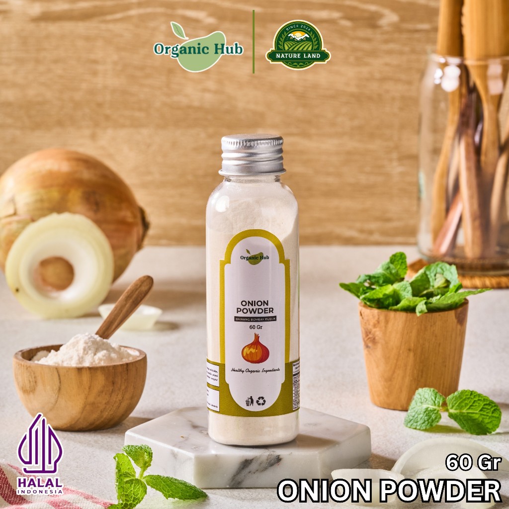 

Organic Hub Onion Powder Bumbu Masakan Dapur 100% Bawang Bombay Bubuk Masak 60 gr