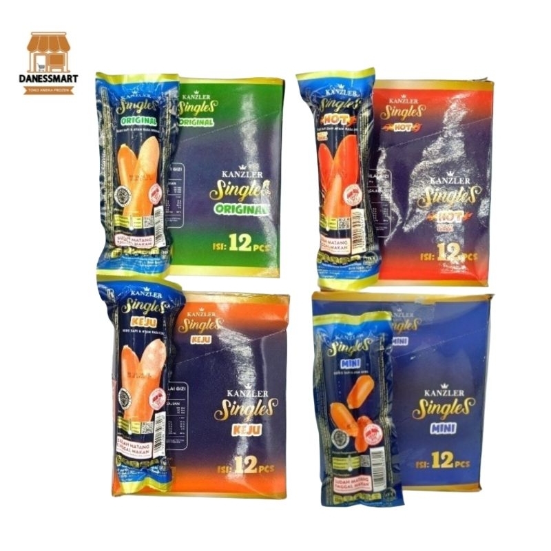 

(1BOX) Kanzler Singles Kanzler Sosis Singles Siap Makan (isi 12pcs)