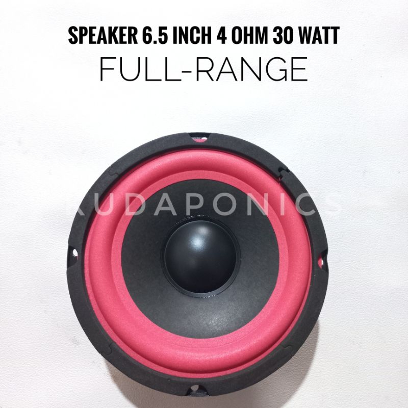 Speaker 6.5 inch 4 ohm 30 watt Fullrange Woofer