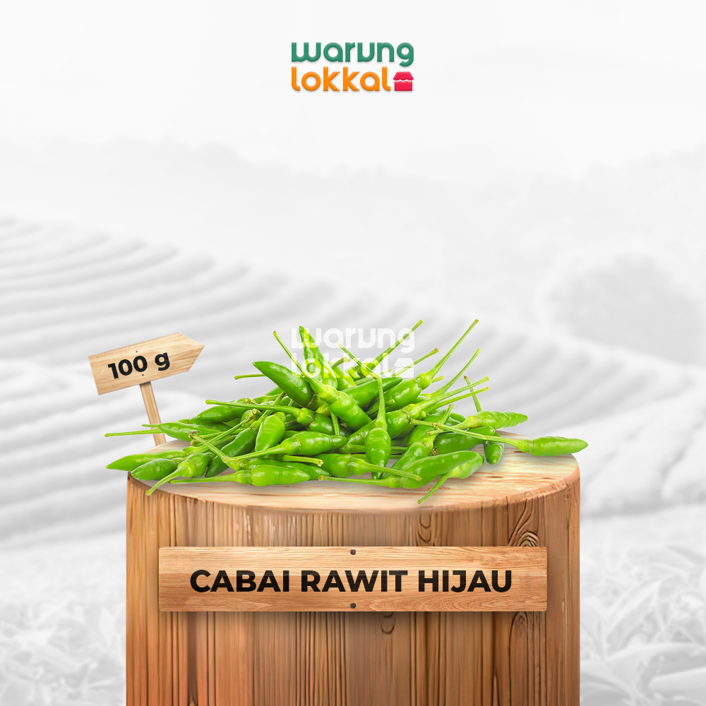 

Cabai Rawit Hijau 100g - Warung Lokkal