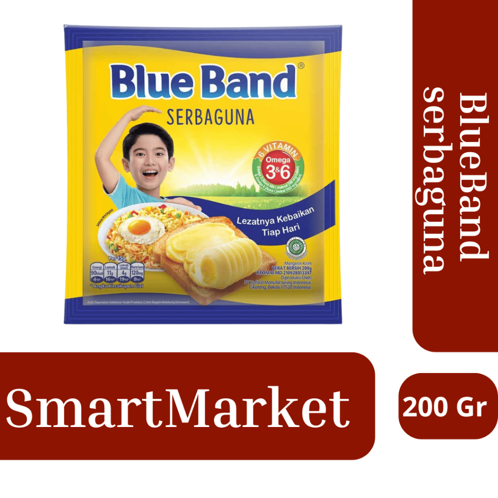 

BLUE BAND Serbaguna 200Gr I kemasan 200gr I 100%original