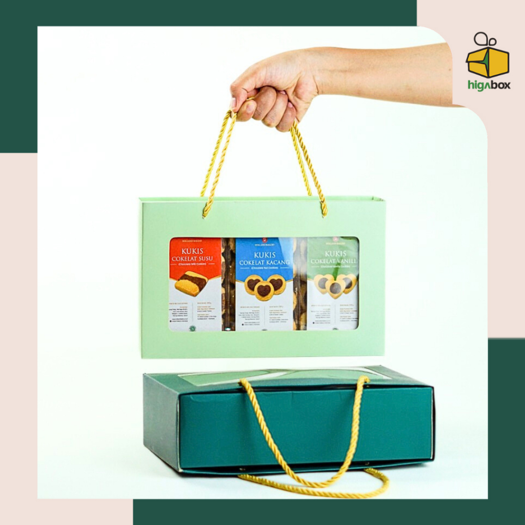 

Box mika handle / Tas cookies jingjing / Box kue / Kotak kue / Box jingjing I HH01