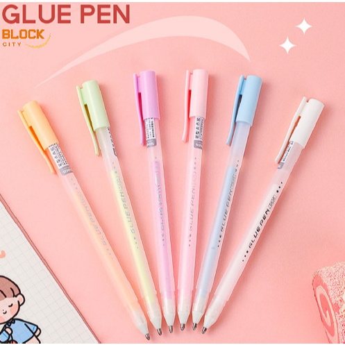 

Pulpen Lem Glue Pen Warna Bolpoin Lem Kertas