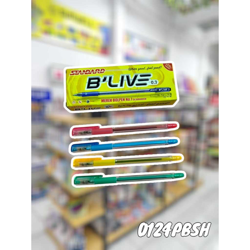 

PEN BLIVE 0.3MM STANDARD HITAM 0124PBSH/ORIGINAL STANDARD