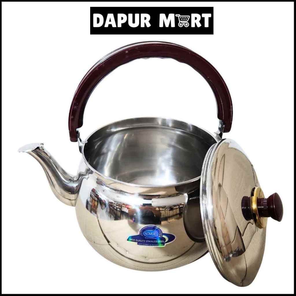 NOMURI Ceret Bunyi Stainless 5X LEBIH TEBAL | Teko Siul Masak Air Panas Kettle