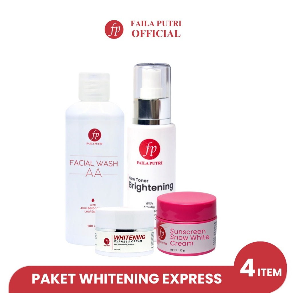 FAILA PUTRI - Skincare Set - Paket Whitening Expres - 4pcs