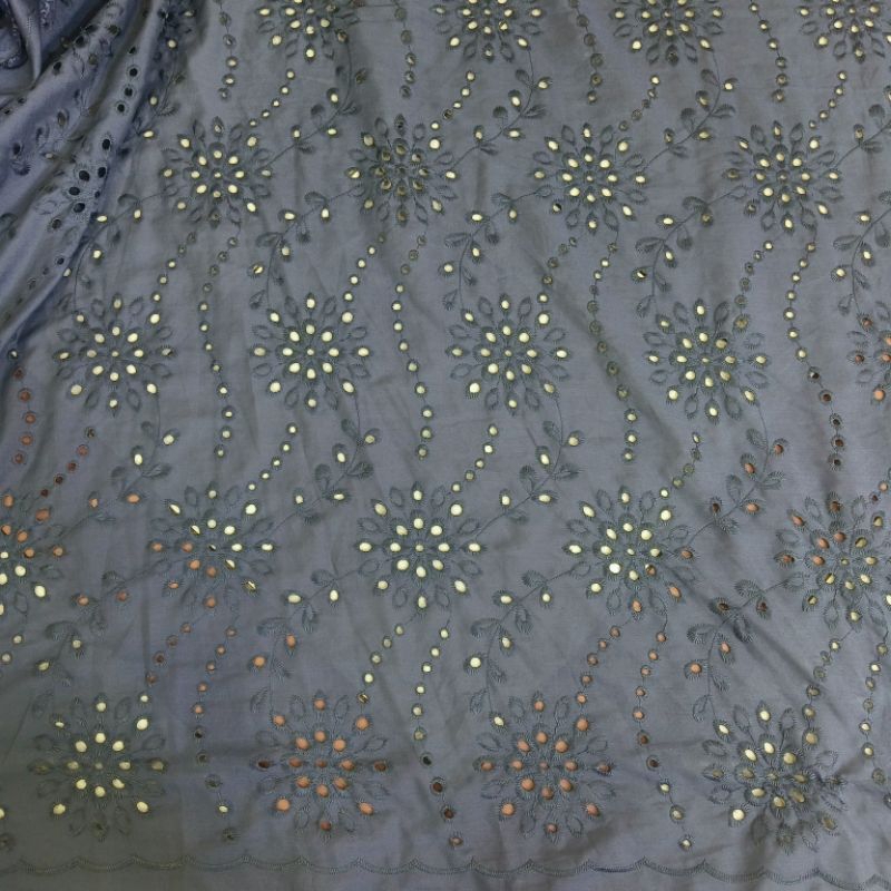 PROMO Kain katun Bordir Premium/Kain Katun Bolong Premium/Kain Katun Meteran