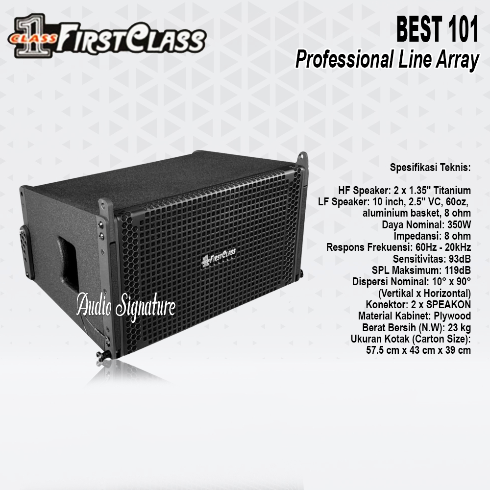 Speaker Pasif LineArray Line Array FIRSTCLASS BEST101 | BEST 101 Original