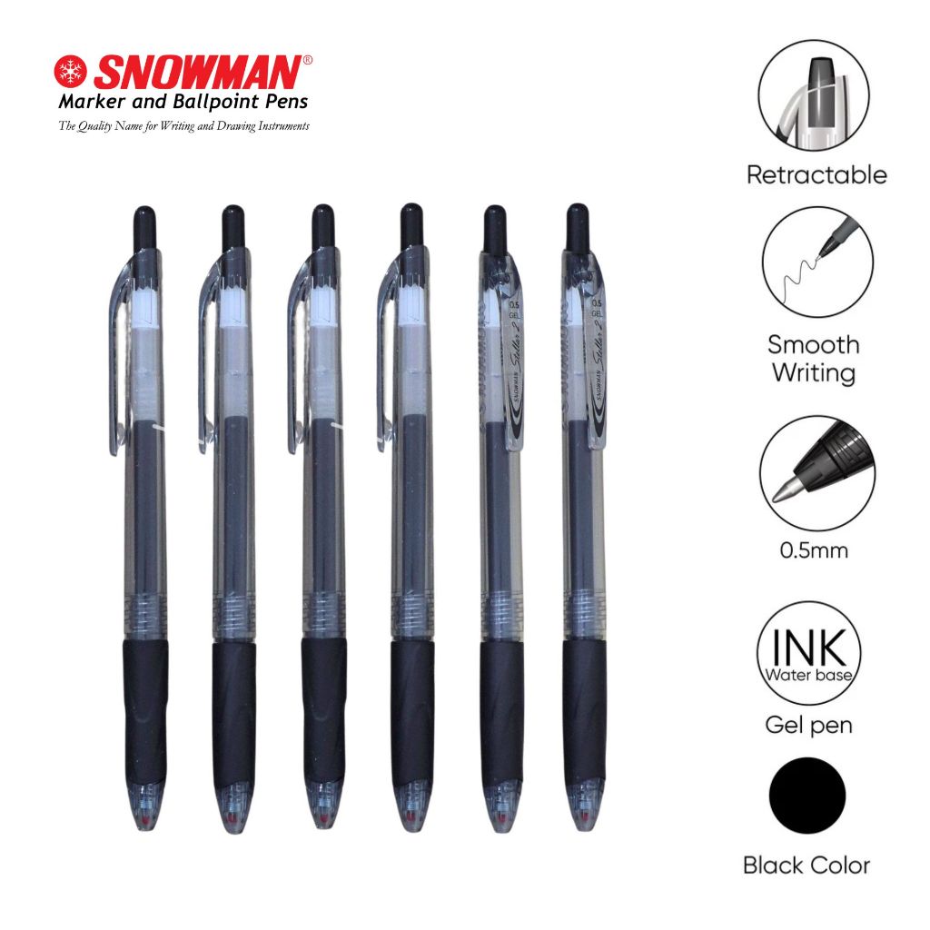 

Pulpen Gel Pen Snowman S2 Stellar 2 ( Pena Cair S-2 )