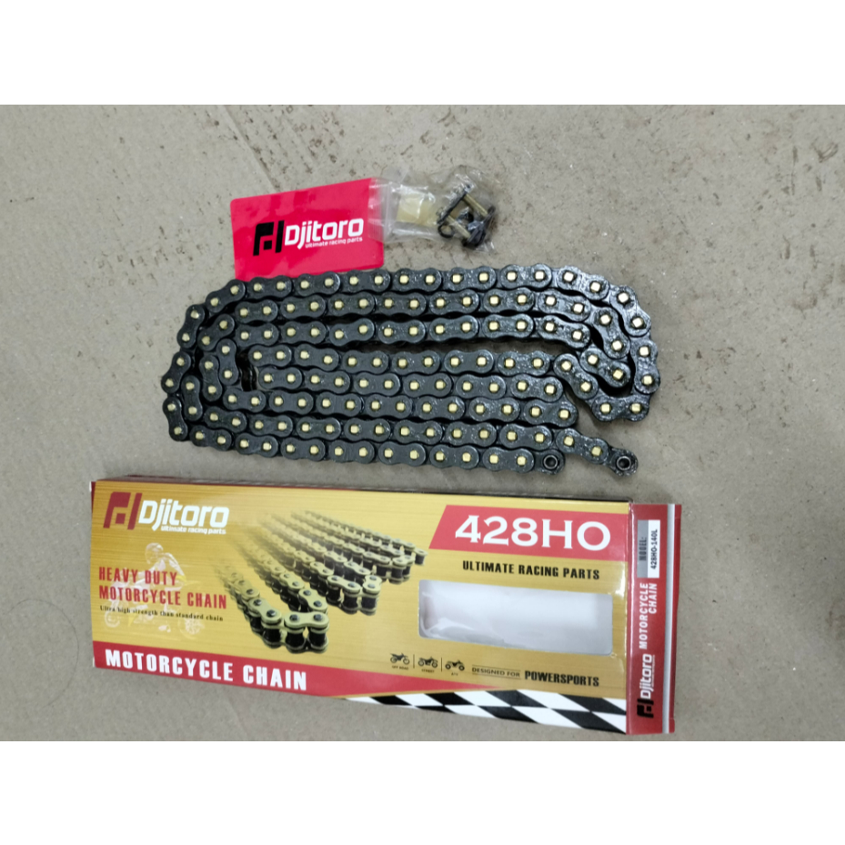 DJITORO Rantai O-RING 428 140H