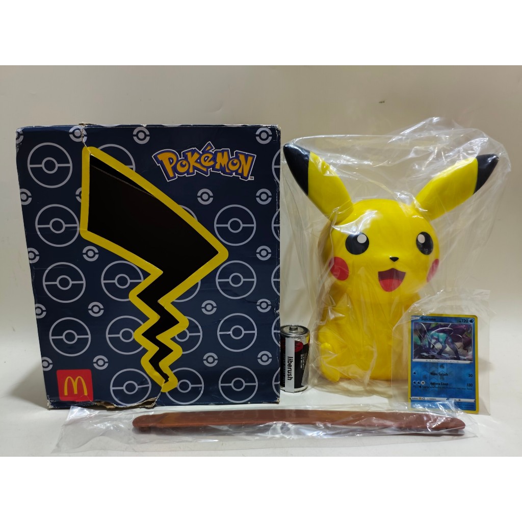 

Limited happy meals mcd pokemon pikachu carrier storage popcorn bucket singapore exclusive