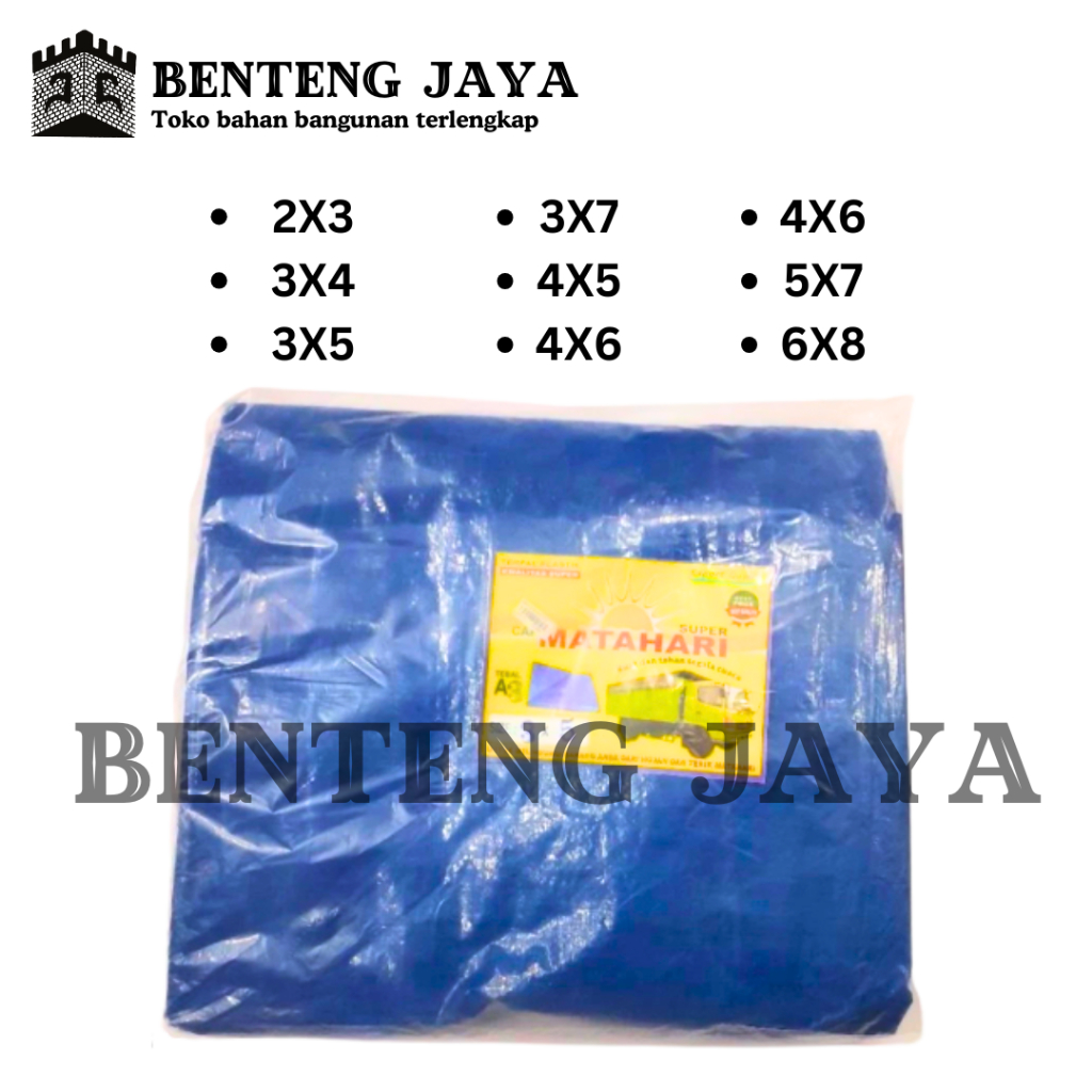 TERPAL CAP MATAHARI A3 4X6 4X6 5X7 6X8 / TENDA PLASTIK