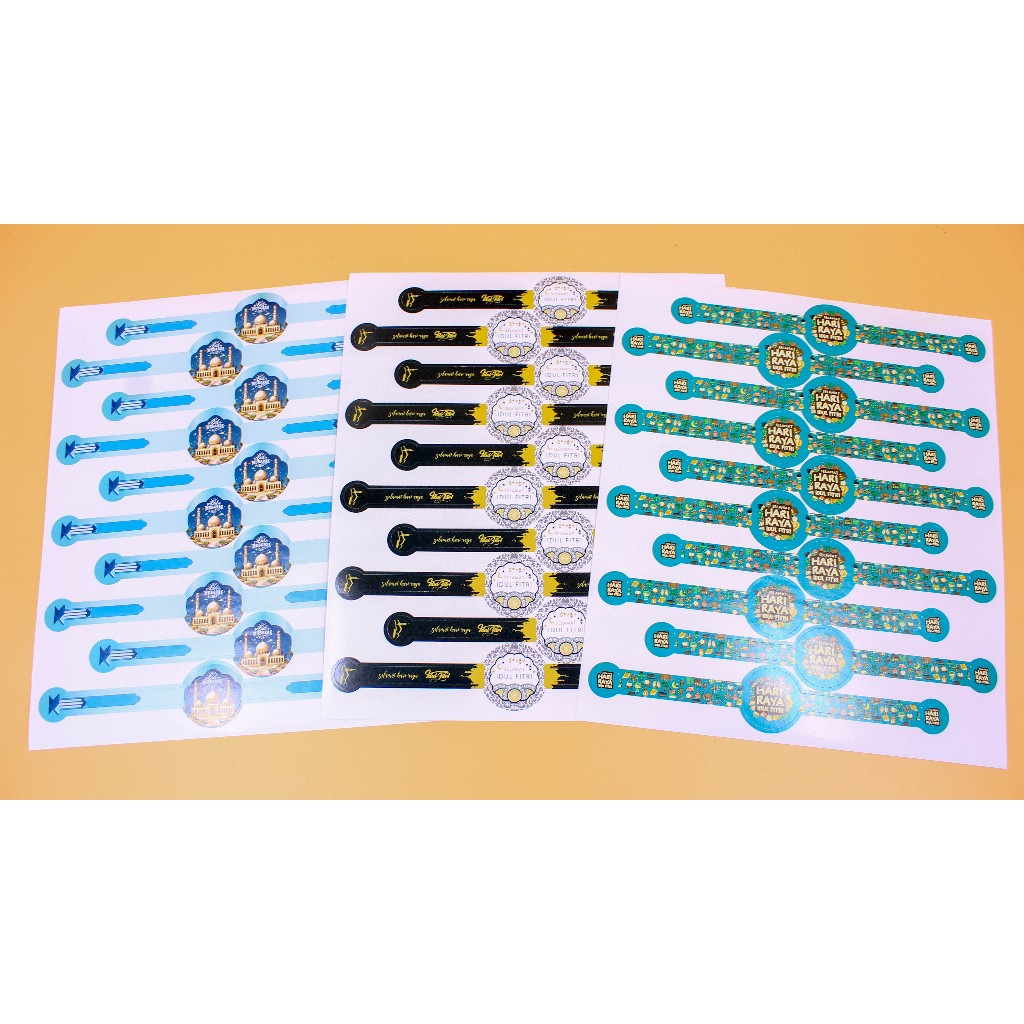 

[ISI 50 Stiker] Stiker Panjang Toples Motif Idul Fitri [Instant Surabaya] - Arvian