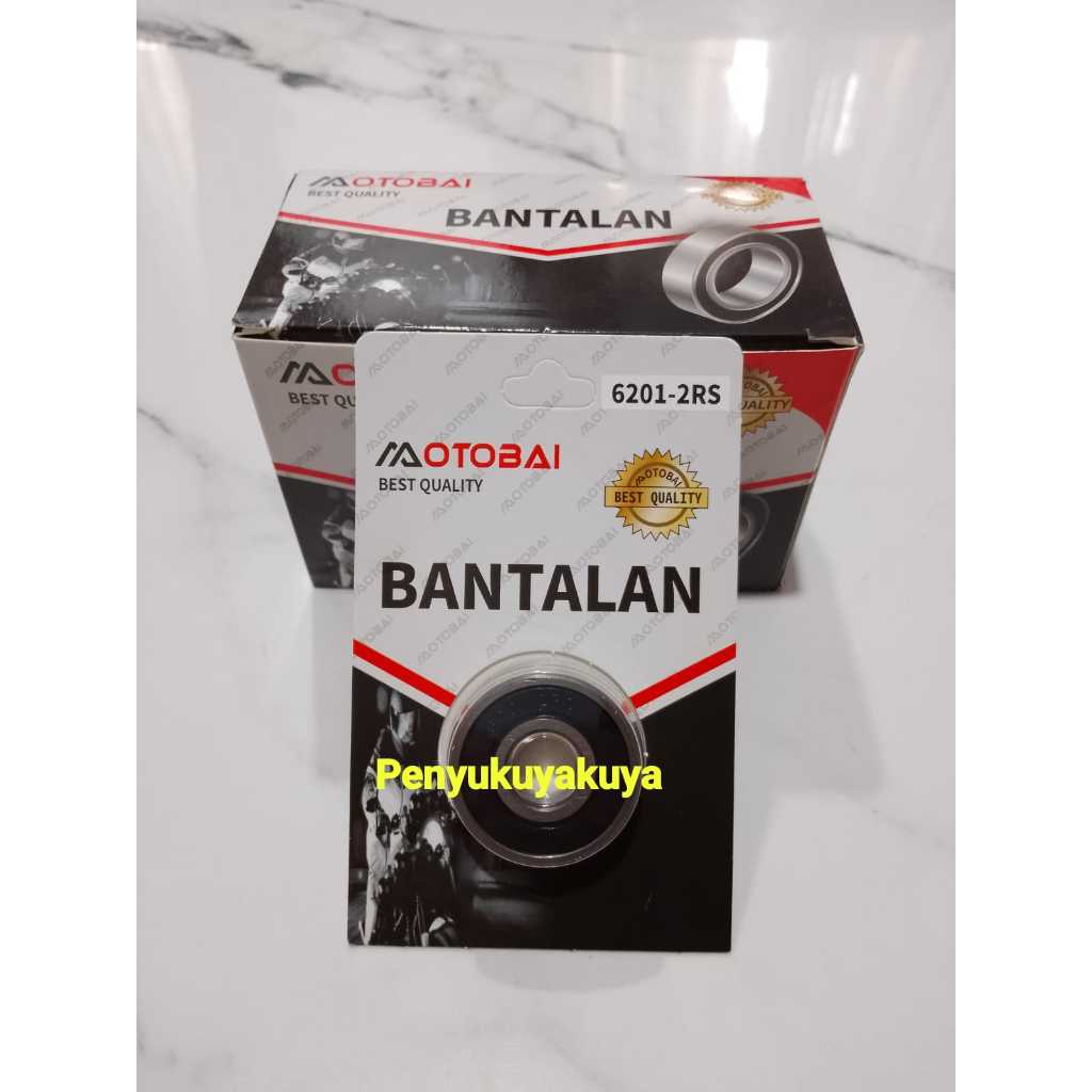 Bearing 6201 - 2RS Bantalan Roda Lahar Isi 10 PCS 1 KOTAK Motor OTOBAI