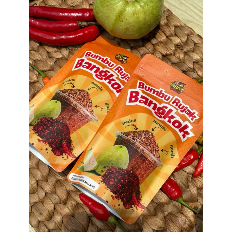 

Maknyuss1 Bumbu Rujak Bangkok 100Gram Kemasan Pouch Ziplock