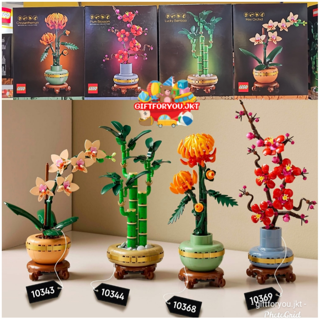 Lego 10368 10369 10343 10344 Botanicals Artificial Plant Flower for Indoor Home Office Decoration Br