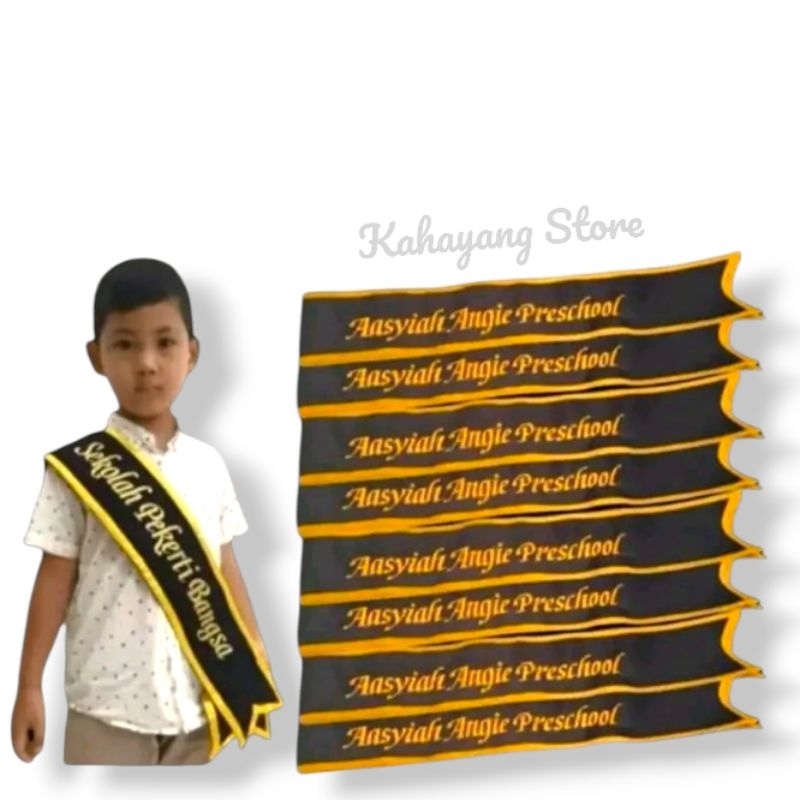 Selempang Anak Wisuda TK/Sd Free Bordir Nama