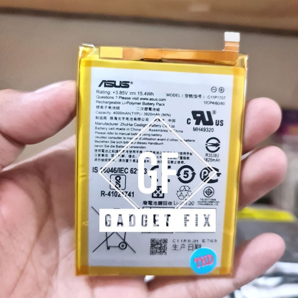 Baterai Batre C11P1707 Original HP Asus Zenfone Max M1 ZB555KL X00PD Battery Batrei Tanam
