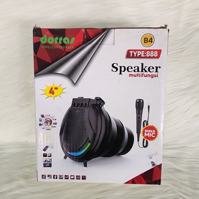 Speaker Bluetooth Karaoke Dorras B4 888