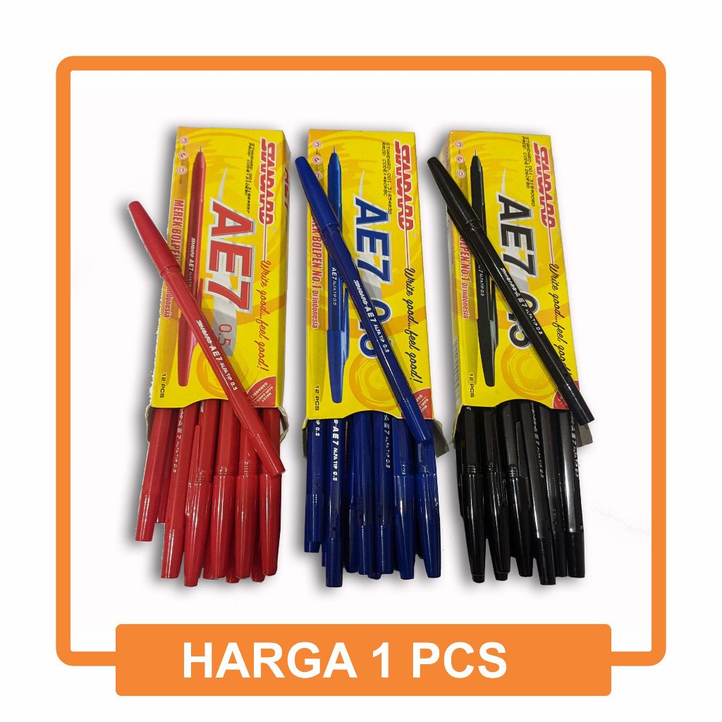 

BOLPEN / BULPEN / PULPEN STANDARD AE7 0.5 HARGA SATUAN