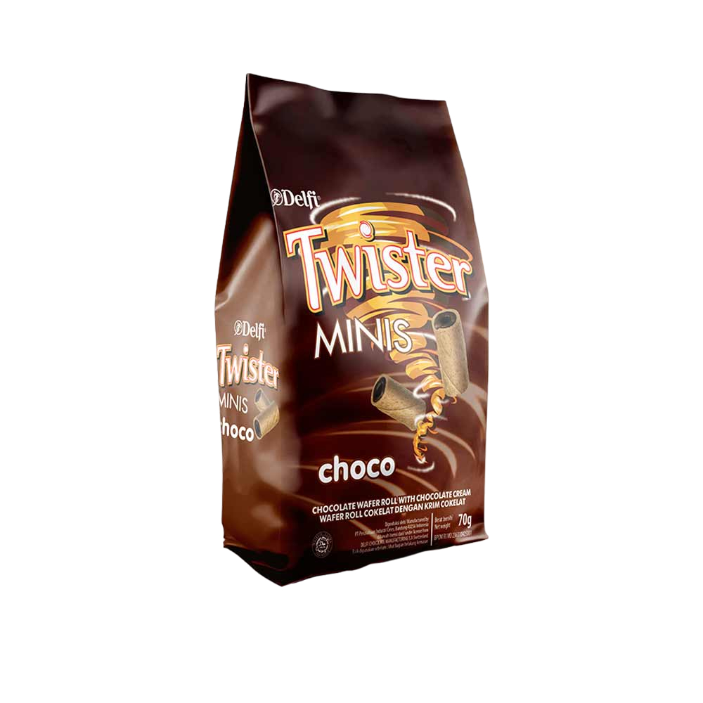 

DELFI TWISTER MINIS CHOCO PCH 70 GR 8991001780232