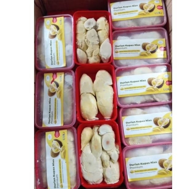 DURIAN KUPAS MEDAN & MONTONG BOX 500gr