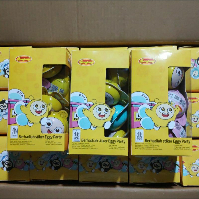 

Permen Lunak Eggy Egg Party ( isi 12 Pcs @10.5 Gr )