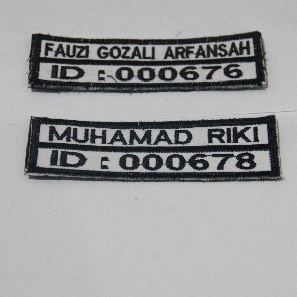 Badge Perekat Nama | Nama+Nik