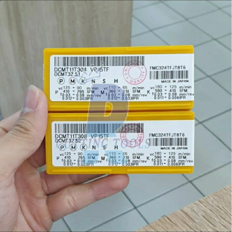 Insert DCMT 11T304/08 VP15TF MITSUBISHI ORIGINAL / DCMT 11T304 VP15TF ORIGINAL / DCMT 11T308 VP15TF 