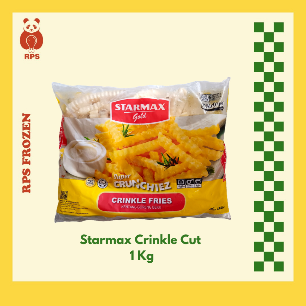 

Kentang Goreng Starmax Crinkle Cut 1 Kg