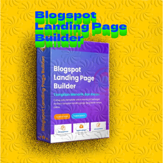 Blogspot Landing Page Builder - Template Design LP Blogspot Blogger + BONUS