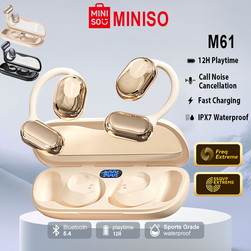 BUFLOIK X MINISO M61 Bone Conduction Headset Bluetooth OWS TWS Headphone Earphone
