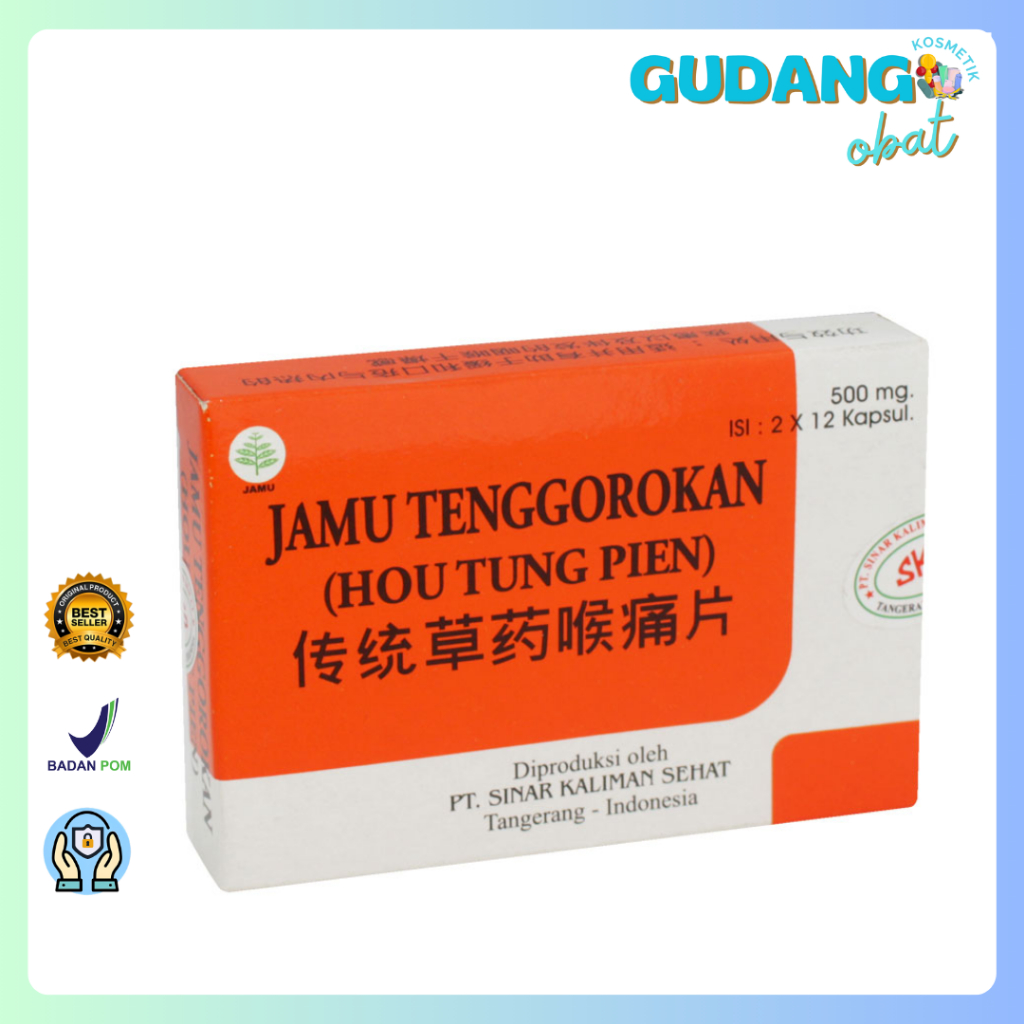 Hou Tung Pien Obat Tenggorokan - Sore Throat Capsules - Pien Tze Huang