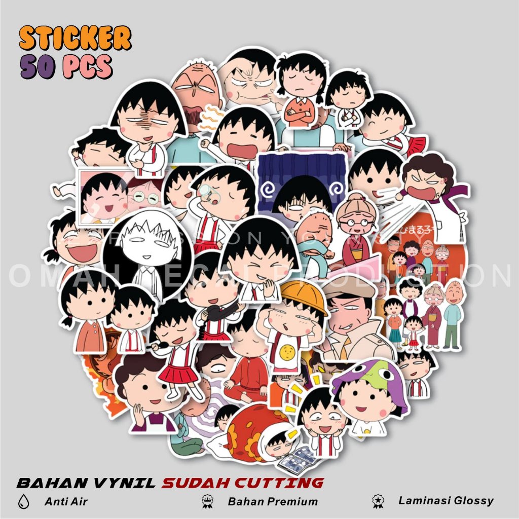 

STICKER PACK CHIBI MARUKO CHAN LUCU WATERPROOF STIKER AESTHETIC UNTUK LAPTOP CASE HP HELM STICKER CASE