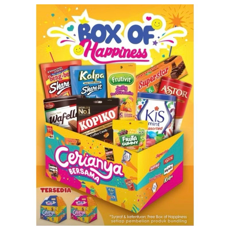 

BOX OF HAPPINESS MAYORA HAMPERS MAYORA PAKET HAMPERS LEBARAN / EDIS IDUL FITRI 2025