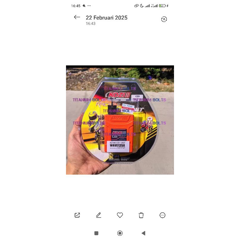 CDI CS1 HONDA WAVE 125 KIRANA SONIC 125 CDI RACING KOZO ORIGINAL