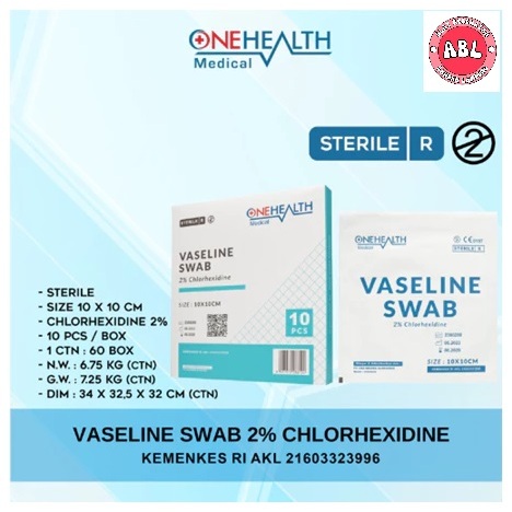 1 Box Sufratul Vaseline Swab Onehealth isi 10pc