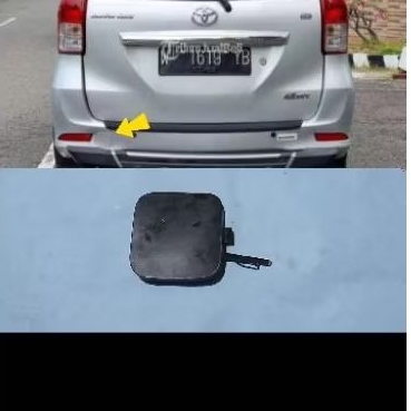 cover tutup derek tutup towing bemper belakang avanza xenia 2012-2017 original warna hitam