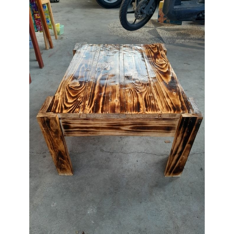 meja lesehan kayu jati belanda - meja belajar bakar kayu jati belanda - furniture