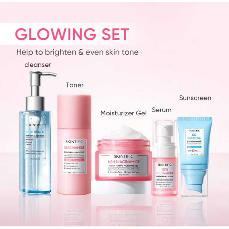 Glowing set skintific