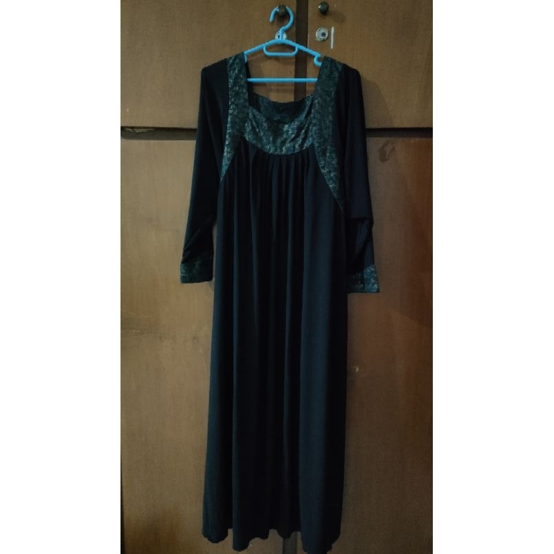 Abaya Dubai Jersey Bigsize Allsize ld up 140cm preloved