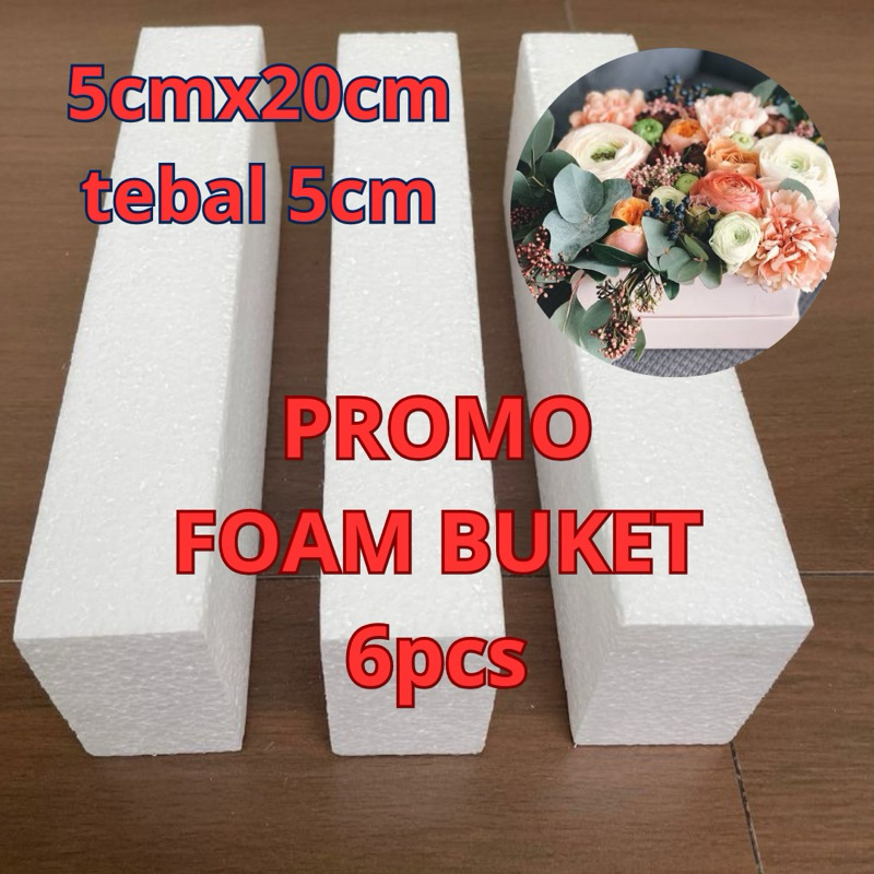 

PAKET FOAM BUKET 6pcs busa buket premium