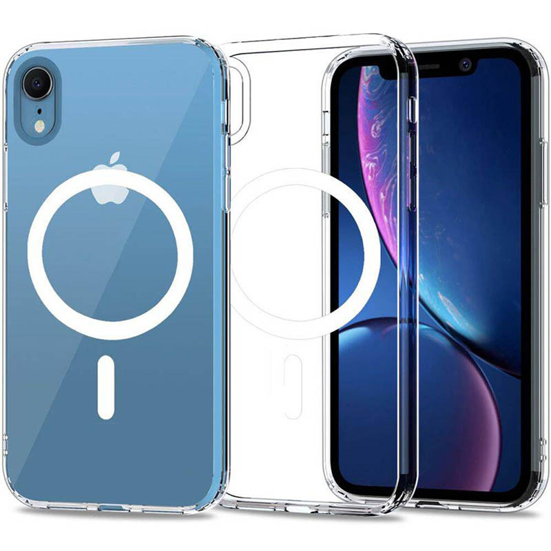 Crystal Armor Mag Case iPhone XR - Acrylic Clear Casing PC TPU Soft Hard Rugged Hybrid Magsafe Ring 