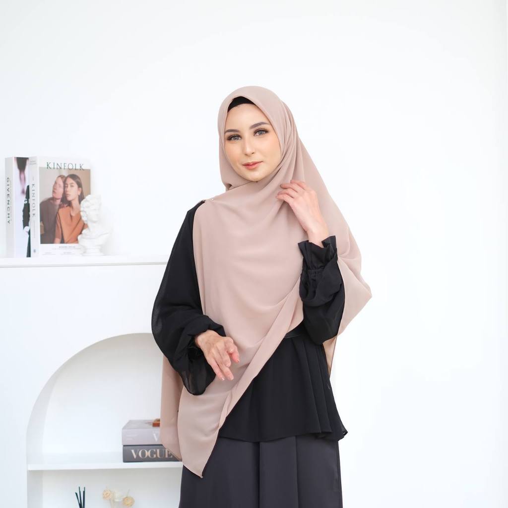 Yumna Zipper Square Hijab Instan Syar'i