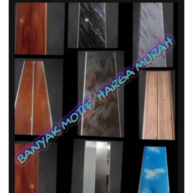 Plafon PVC 4 Meter 1 Dus Termurah 2025 Tebal 8mm Motif  Minimalis