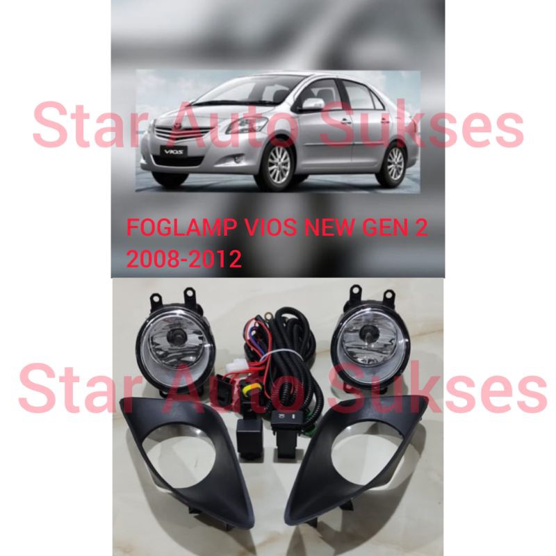 FOGLAMP LAMPU KABUT VIOS NEW GEN 2 2008-2012 KOMPLIT