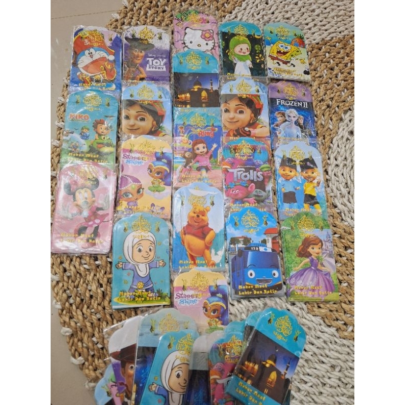 

amplop karakter anak buat lebaran
